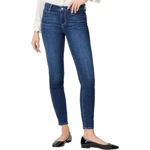 PAIGE Sz 27 Skyline Skinny Jeans Low Rise Stretch Wash‎ Blue Pockets Denim